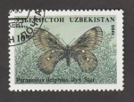 Sellos de Asia - Uzbekist�n -  Parnassius delphius
