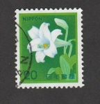 Sellos de Asia - Jap�n -  Flor blanca