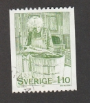 Stamps Sweden -  Preparaciones Navidad