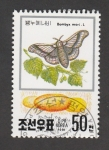 Stamps North Korea -  Bombyx mori