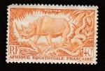 Stamps Republic of the Congo -  Rinoceronte