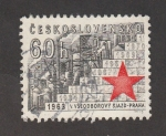 Sellos de Europa - Checoslovaquia -  Congreso sindical Febrero victorioso