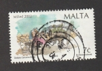 Stamps Malta -  Carruaje tracción animal