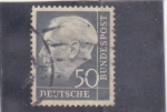 Stamps Germany -  Presidente Theodor Heuss