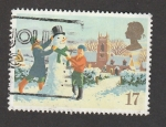 Stamps United Kingdom -  Muñeco de nieve