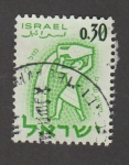Sellos de Asia - Israel -  Hombre vaciando jarra