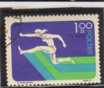 Stamps Poland -  SALTO DE LONGITUD 