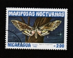 Stamps Nicaragua -  Agrius cingulata