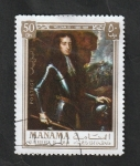 Stamps United Arab Emirates -  Manama - 67 - Guillermo III, Rey de Inglaterra