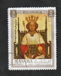 Stamps United Arab Emirates -  Manama - 67 - Ricardo II, Rey de Inglaterra