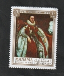 Stamps United Arab Emirates -  Manama - 67 - Juan I, Rey de Inglaterra