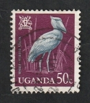 Sellos de Africa - Uganda -  70 - Cigüeña