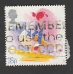 Stamps United Kingdom -  Niña en bici