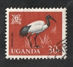 Stamps Uganda -  68 - Ave sacred ibis