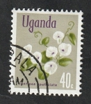 Sellos de Africa - Uganda -  87 - Flor, ipomea spathulata
