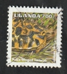 Stamps Uganda -  1239 - Reptil, kinixys belliana