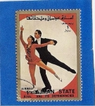Stamps United Arab Emirates -  Patinaje sobre Hielo