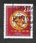 Stamps Germany -  402 - I Encuentro Deportivo Espartacista de Ejércitos Amigos,