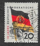 Sellos de Europa - Alemania -  459 - 10º Aniversario de la República Democrática Alemana