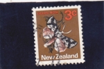 Stamps New Zealand -  MARIPOSA 