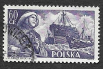 Stamps Poland -  723 - Barco S. S. Chopin