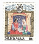 Stamps Bahamas -  Descubrimiento del nuevo mundo. Reyes Católicos