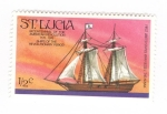 Sellos de America - Santa Luca -  Bicentenario de la revolución americana 1776-1976