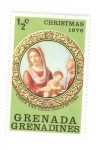 Sellos del Mundo : America : Granada : Navidad 1976. La Virgen con el Niño