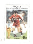 Stamps Saint Vincent and the Grenadines -  Mundial de futbol. Bélgica