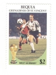 Sellos de America - San Vicente y las Granadinas -  Mundial de futbol. Alemania del oeste