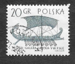 Stamps : Europe : Poland :  1301 - Barcos Antiguos