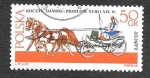 Stamps Poland -  1380 - Carruajes Tirados por Caballos. Museo Lancut