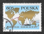 Sellos de Europa - Polonia -  1658 - Viaje Alrededor del Mundo