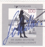 Stamps Germany -  CENTENARIO SCHILLER GESELLSCHAFT 