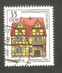 Stamps Germany -  1967 - Casa de madera en Quedlinburg