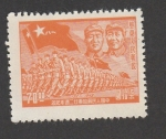 Stamps China -  Desfile militar