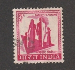 Sellos de Asia - India -  Planificación familiar