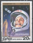 Stamps North Korea -  PRIMER  HOMBRE EN  EL  ESPACIO.  YURI  A.  GAGARIN.