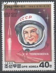 Stamps North Korea -  PRIMERA  MUJER  EN  EL  ESPACIO.  VALENTINA  TERESHKOVA.