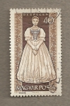 Stamps Hungary -  Trajes provinciales:  Mujer de Debrecen