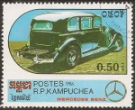 Stamps Cambodia -  1986; Serie: Centenario del automóvil - modelos de Mercedes Benz
