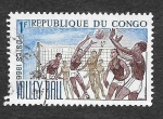 Stamps Republic of the Congo -  143 - Mujeres Jugando a Voleyboll