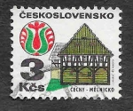 Stamps Czechoslovakia -  1736A - Casa y Arte Popular de Melnik