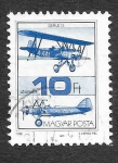 Stamps Hungary -  C451 - Avión Gerle 13