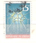 Sellos de Africa - Senegal -  Ceratospyris polygona  RESERVADO