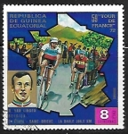 Stamps Equatorial Guinea -  Tour de Francia - Rik Van Linden (*1949)