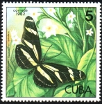 Stamps Cuba -  MARIPOSAS.  HELICONIUS  CHARITONIUS  RAMSDENI.