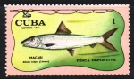Sellos de America - Cuba -  PESCA  DEPORTIVA.  ALBULA  VULPES.