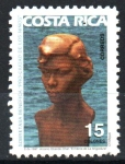Stamps Costa Rica -  BUSTO  DE  ANTONIO  OBANDO  CHAN,  POR  OLGER  VILLEGAS  CRUZ.