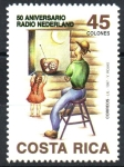 Stamps : America : Costa_Rica :  50th  ANIVERSARIO  DE  RADIO  NETHERLANDS